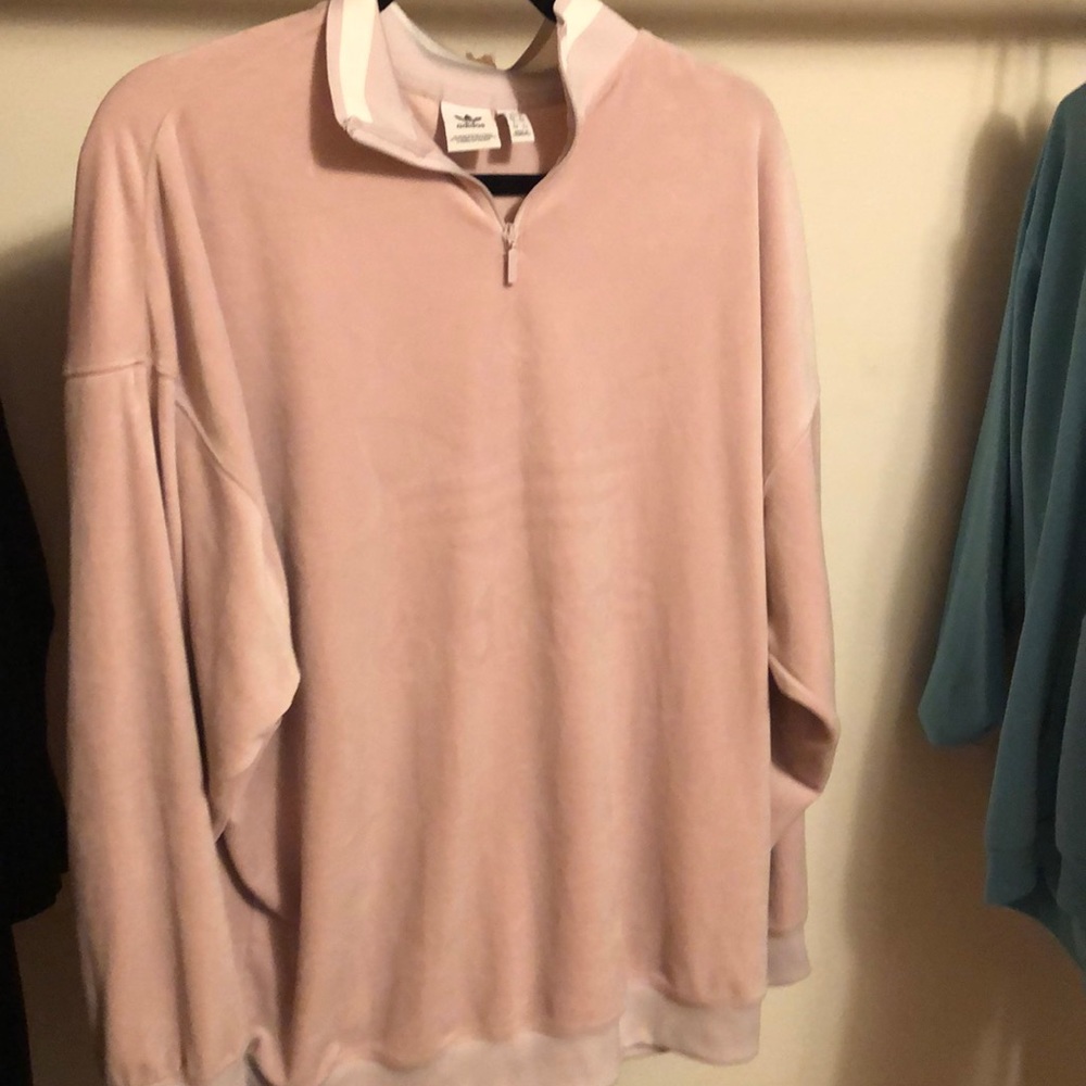 💕Adidas Originals Boyfriend velvet Zip sweatshirt - Picture 4 of 6